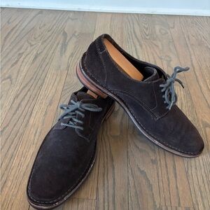 Cole Haan Brown Suede Lace-Up Shoes, Size 10